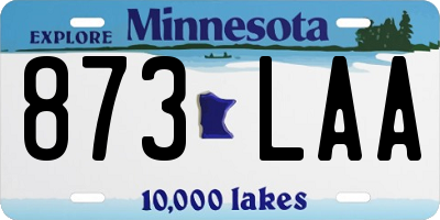 MN license plate 873LAA