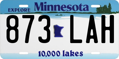 MN license plate 873LAH