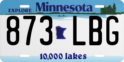 MN license plate 873LBG