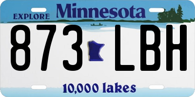 MN license plate 873LBH