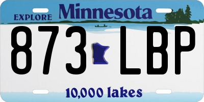 MN license plate 873LBP