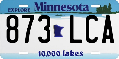 MN license plate 873LCA