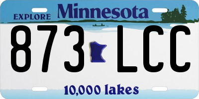 MN license plate 873LCC