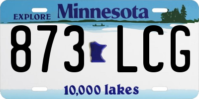 MN license plate 873LCG
