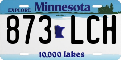 MN license plate 873LCH