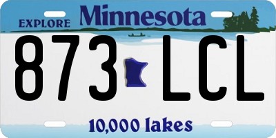 MN license plate 873LCL