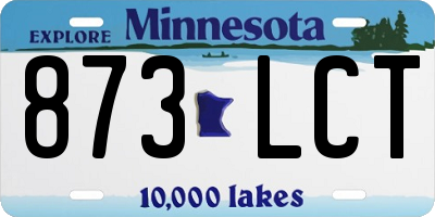 MN license plate 873LCT