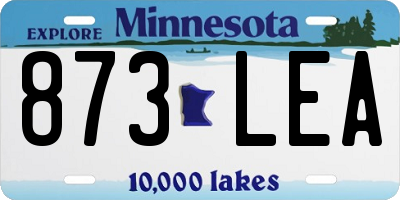MN license plate 873LEA