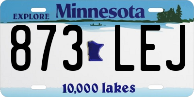 MN license plate 873LEJ