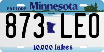 MN license plate 873LEO