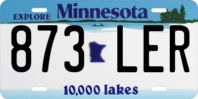 MN license plate 873LER
