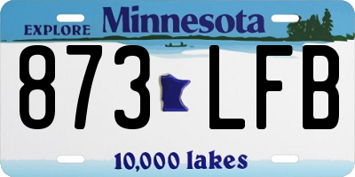 MN license plate 873LFB