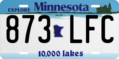 MN license plate 873LFC