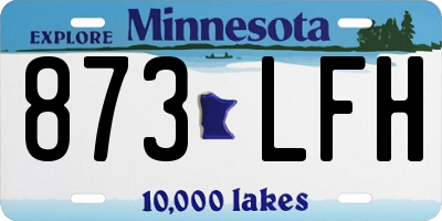 MN license plate 873LFH