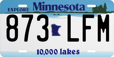MN license plate 873LFM