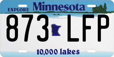 MN license plate 873LFP