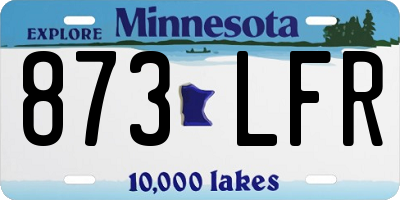 MN license plate 873LFR