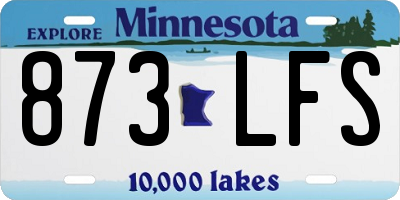 MN license plate 873LFS