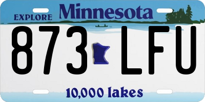 MN license plate 873LFU