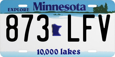 MN license plate 873LFV