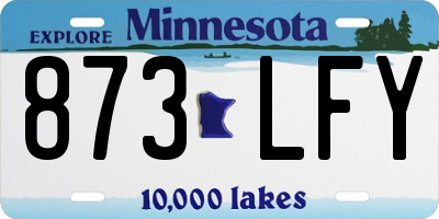 MN license plate 873LFY