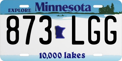 MN license plate 873LGG