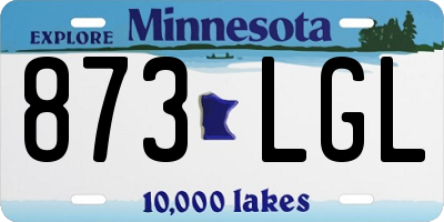 MN license plate 873LGL