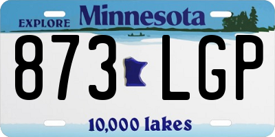 MN license plate 873LGP