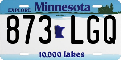 MN license plate 873LGQ