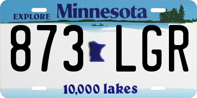MN license plate 873LGR