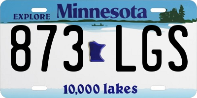 MN license plate 873LGS