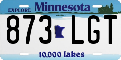 MN license plate 873LGT