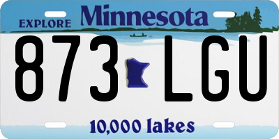 MN license plate 873LGU