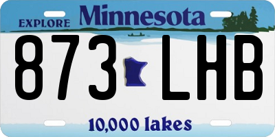 MN license plate 873LHB