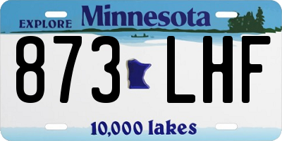 MN license plate 873LHF