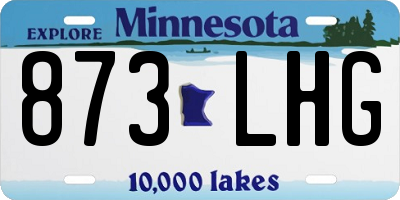 MN license plate 873LHG