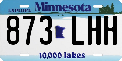 MN license plate 873LHH