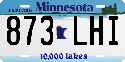 MN license plate 873LHI