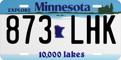MN license plate 873LHK