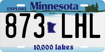 MN license plate 873LHL