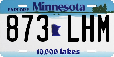 MN license plate 873LHM