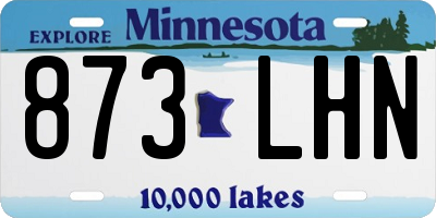 MN license plate 873LHN