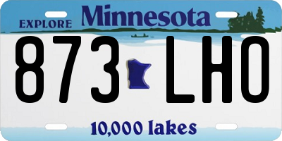 MN license plate 873LHO