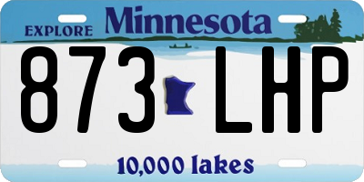 MN license plate 873LHP
