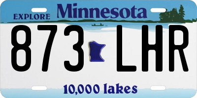 MN license plate 873LHR