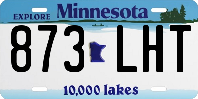 MN license plate 873LHT