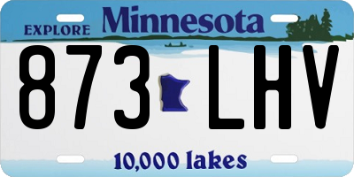 MN license plate 873LHV