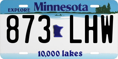 MN license plate 873LHW