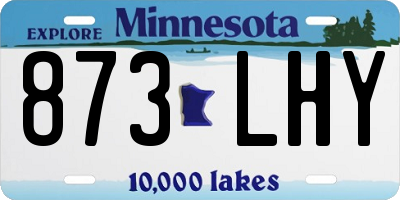 MN license plate 873LHY