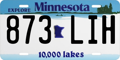 MN license plate 873LIH
